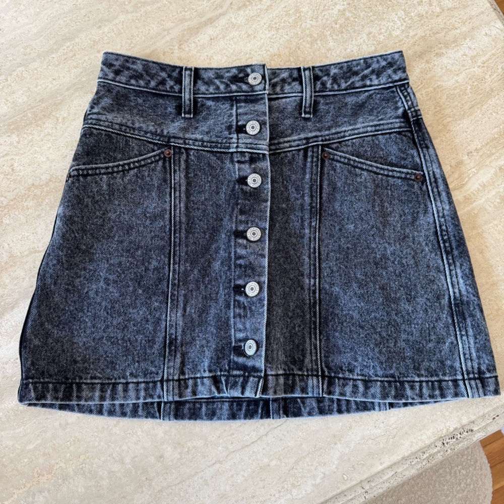 Abercrombie & Fitch Dark Wash Denim Skirt